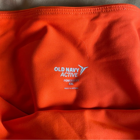 Women’s Old Navy Active Go-Dry High-rise Electric Orange Yoga Leggings - BRIGHT - Picture 3 of 9